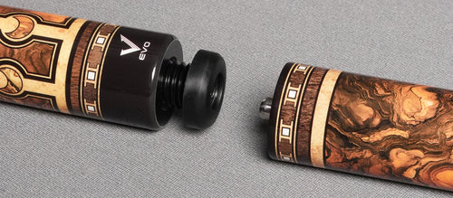 EVO Luna Golden Crest Leather Wrap Pool Cue Maxbing Edition 7