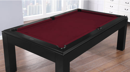 Aragon 7 Foot Pool Table with Dining Top Black 7