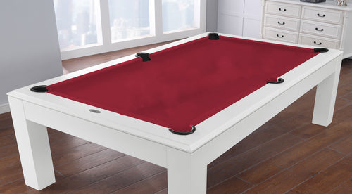 Aragon 7 Foot Pool Table with Dining Top White 7