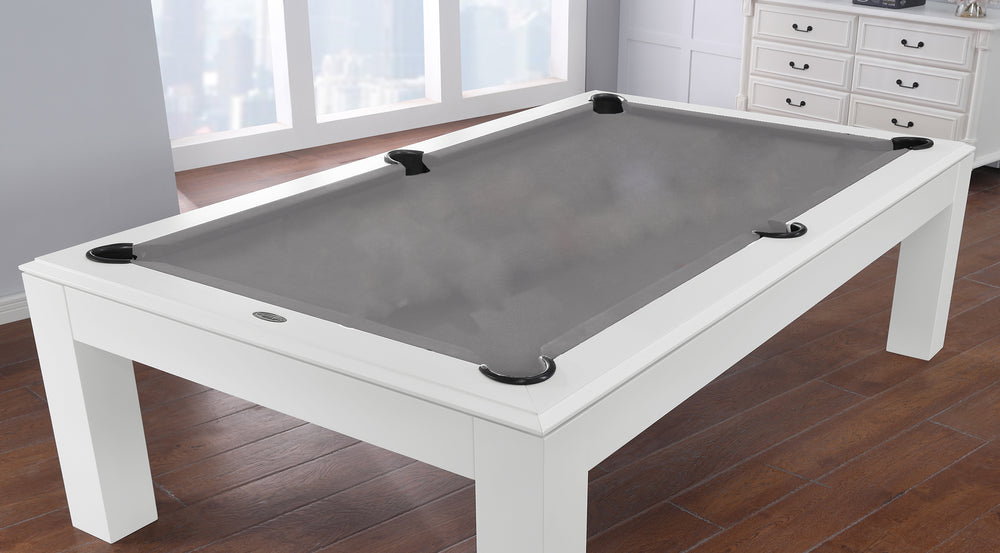 Aragon 7 Foot Pool Table with Dining Top White
