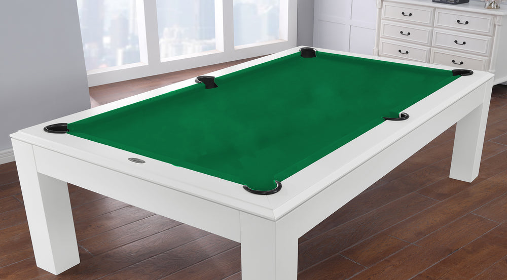Aragon 7 Foot Pool Table with Dining Top White
