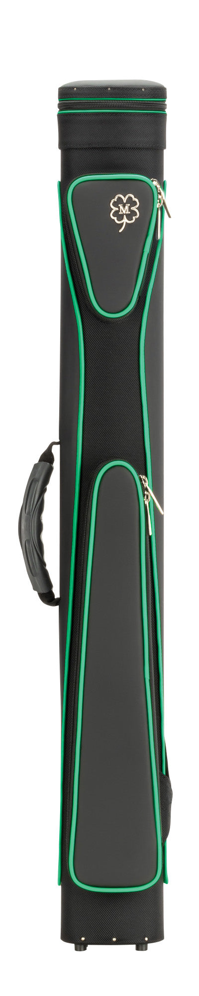 McDermott 750928 Tournament Collection Black/Green 2x2 Sport Pool Cue Case