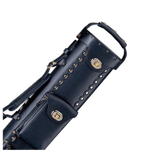 Instroke Leather Cowboy Series 2x2 Pool Cue Case - Black 1