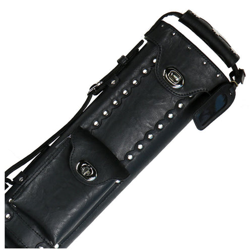 Instroke Vinyl Cowboy Series 2x4 Pool Cue Case - Black 1