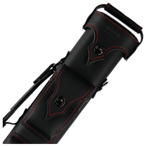 Holly Spectrum Series Pool Cue Case - Ruby Stitched 1