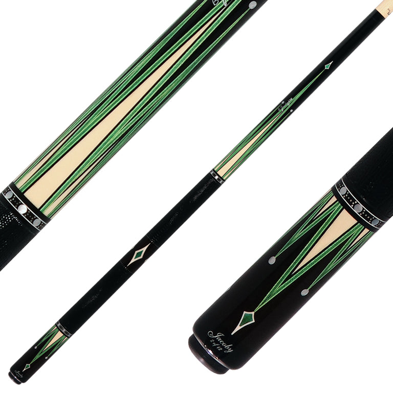 Jacoby Custom Raven Pool Cue - 0917-52LWGRN