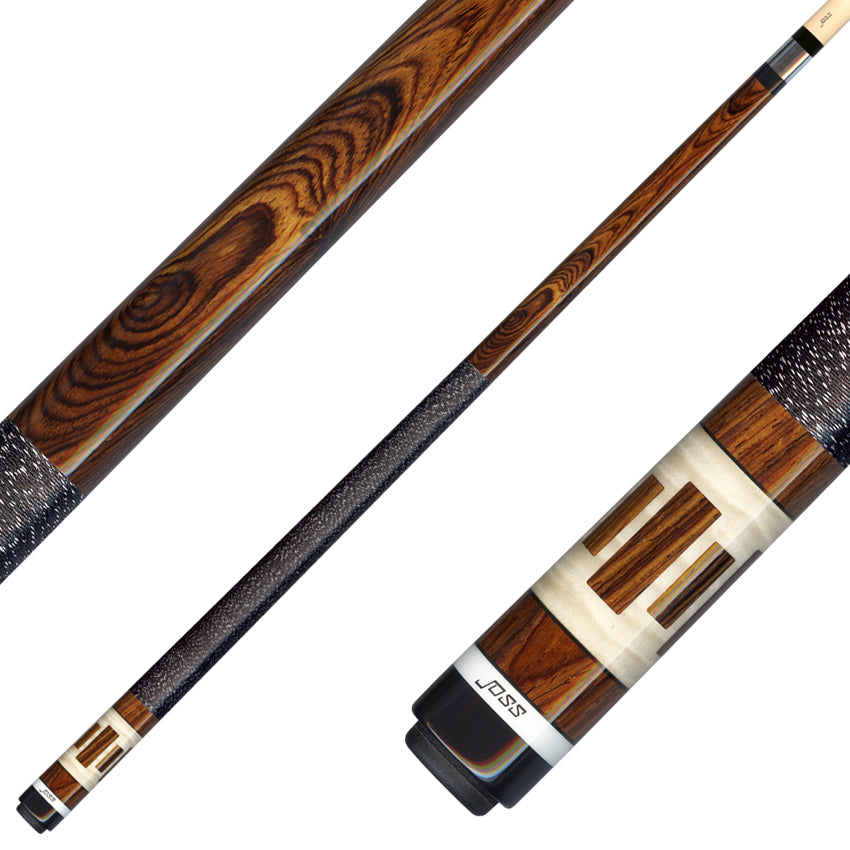 Joss Cocobolo with Maple Inlays Pool Cue - JC20-140C