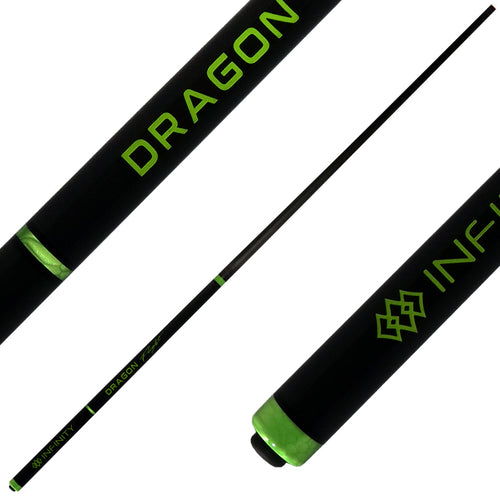 Infinity Dragon Flight Carbon Fiber Long Jump Cue - Green 1