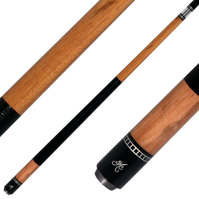 Meucci Exotic Wood Series EWSMWC Pool Cue - Marblewood with Lizard Leather Wrap and Carbon Shaft