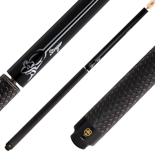 McDermott NG08 Stinger Break/Jump Cue - Black and Gray with Sport Wrap 1