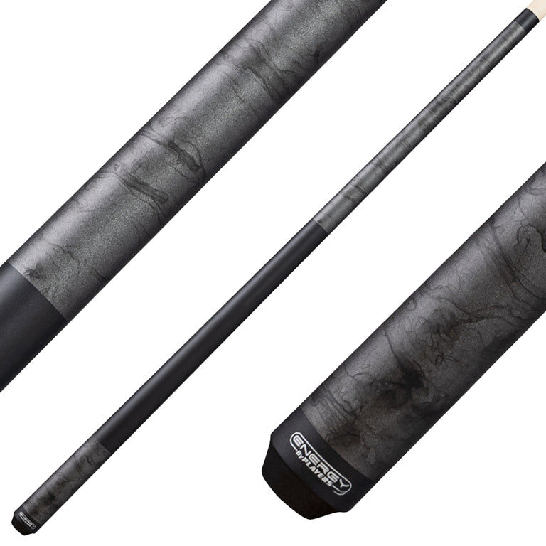 Players ENS3 Energy Series Wrapless Pool Cue - Matte Gunmetal Smoke