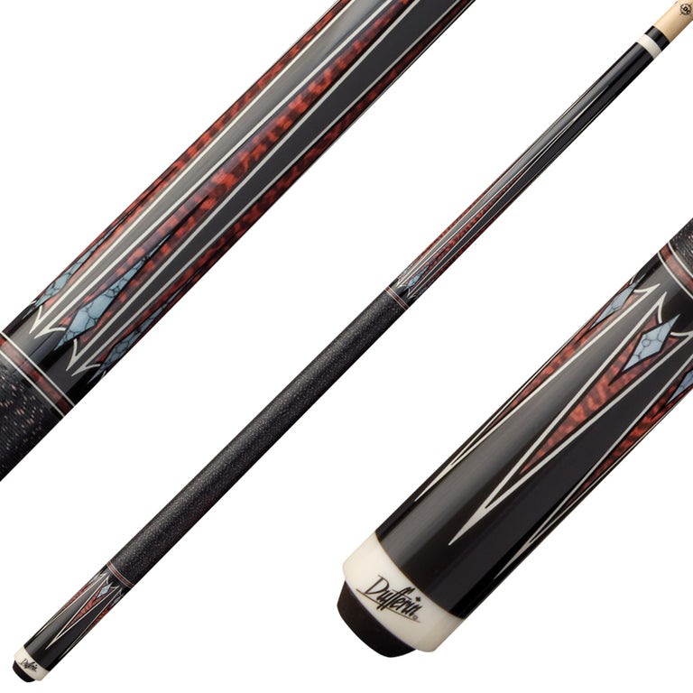 Dufferin D505 Pool Cue with Embossed Leather Wrap - Serpent's Edge