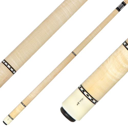 Schon STL1 Light Stained Curly Maple Pool Cue - STL1SPCURLS 1