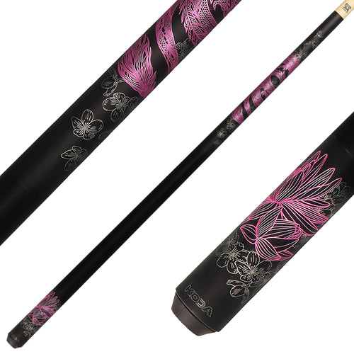 KODA KDV15PK No Wrap Pool Cue - Pink Dragon Graphic 1