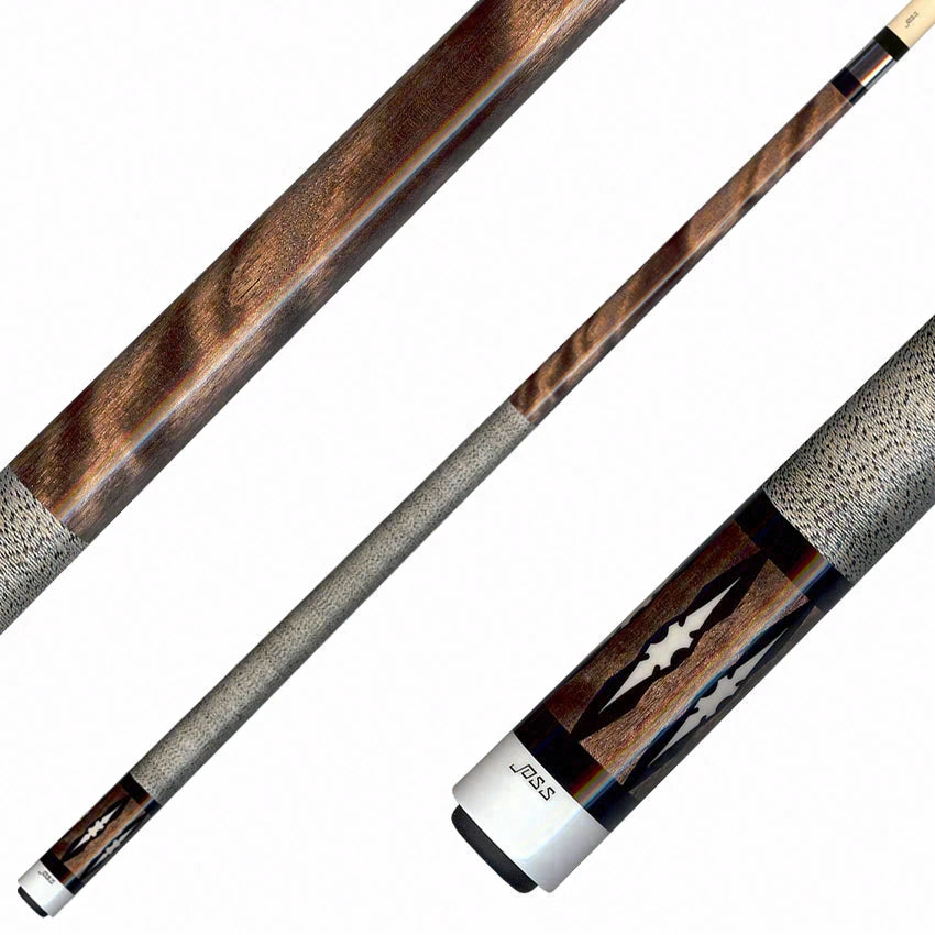 Joss Walnut Stained Maple with Bone White Inlays Pool Cue - JC20-56