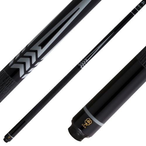 McDermott SL11 Select Series Cue - Black with Gray Urethane Points and Defy Shaft 1