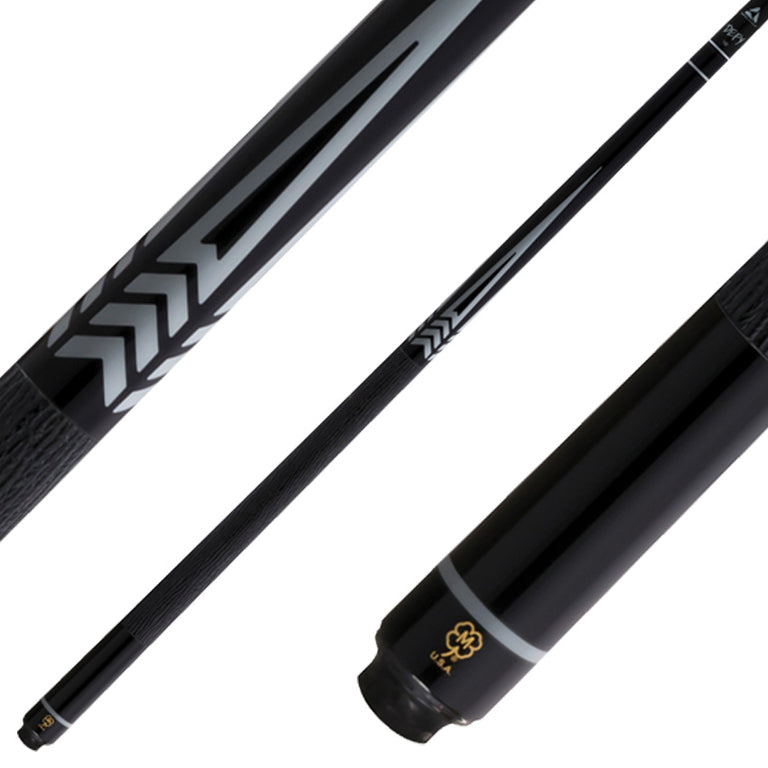 McDermott SL11 Select Series Cue - Black with Gray Urethane Points and Defy Shaft