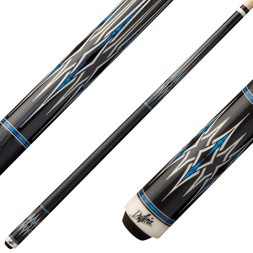 Dufferin D503 Pool Cue with Lizard Embossed Leather Wrap - Blue Ridge 1