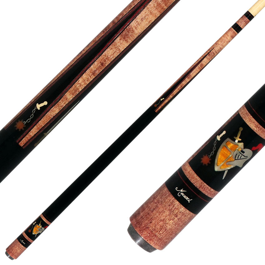 Meucci Hall Of Fame Series HOF07BURPRO Pool Cue - Medieval Burgundy Stained with Pro Shaft