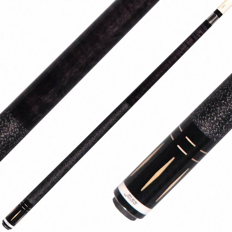 Joss Charcoal-Stained Maple with Maple Inlays Pool Cue - JC20-125