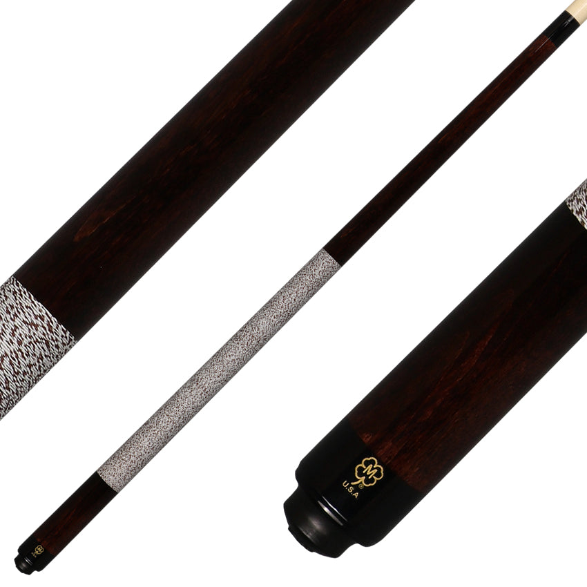 McDermott GS13 GS Series Pool Cue - Dark English Stained Michigan Maple with Irish Linen Wrap