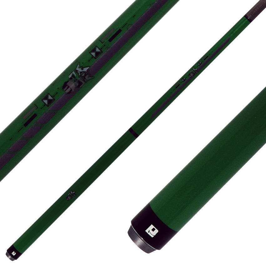 Little Monster LMBRKJMPNWGNEGG Green Egg No Wrap Break/Jump Cue with Carbon Fiber Shaft