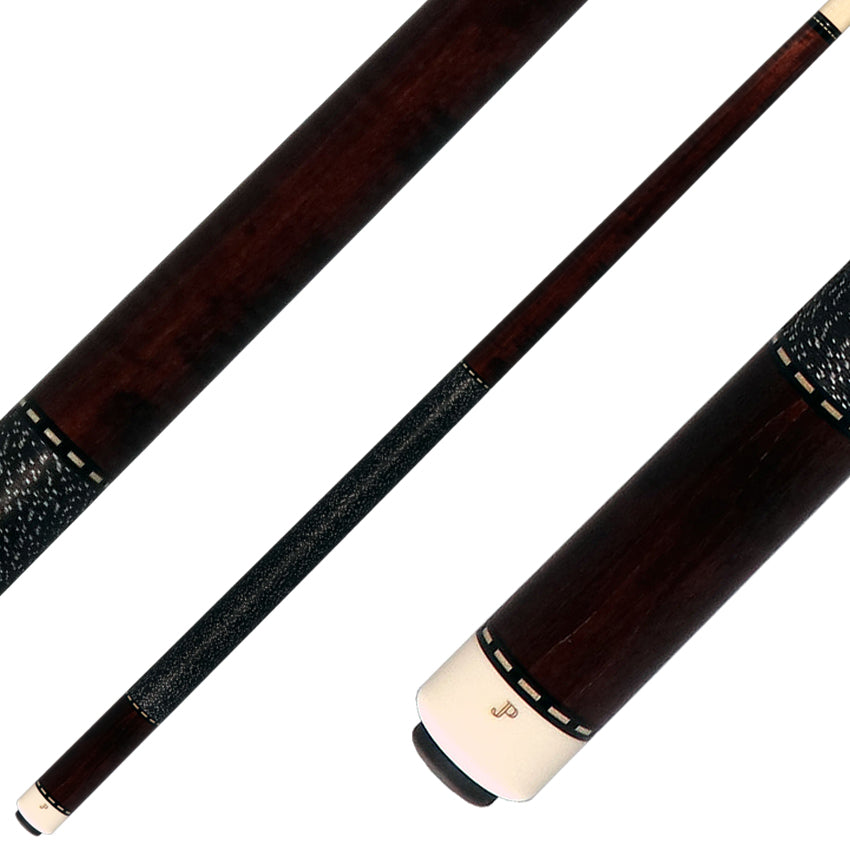 J Pechauer JP02T JP T Series Pool Cue - Rosewood-Stained Maple with Linen Wrap