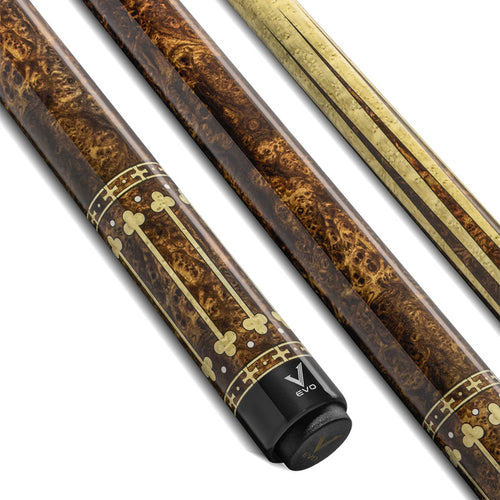 EVO Royale Series Gilded Oak No Wrap Pool Cue 1