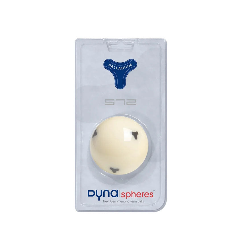 Dynaspheres DSCBPA572 Palladium 572 Cue Ball - 6 Black Rotors