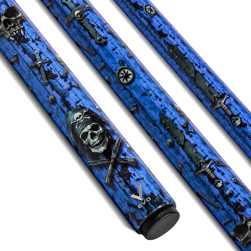 EVO Pirate Series Sea Wrath No Wrap Pool Cue