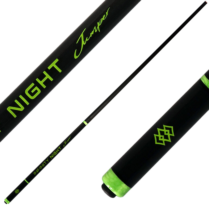 Infinity Night Jumper Carbon Fiber Jump Cue - Green