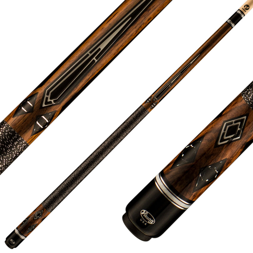 Viking MT0500 Motore Series Rosewood with 116 Mirror and Black Inlays Play Cue