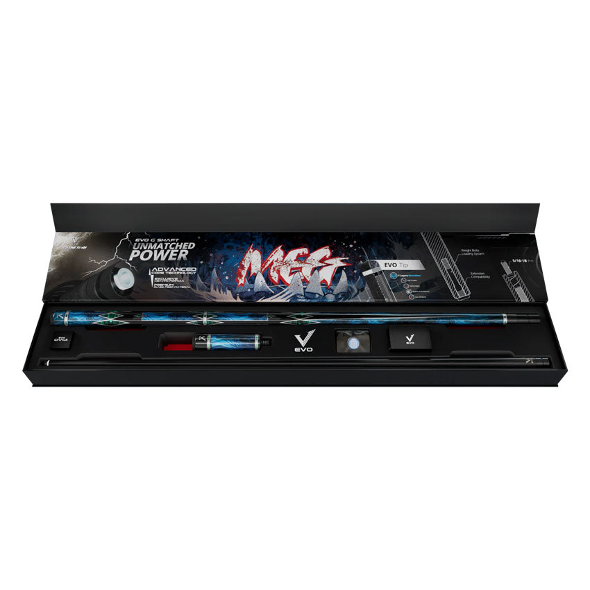 EVO MEG Abyss Blade No Wrap Pool Cue Maxbing Edition