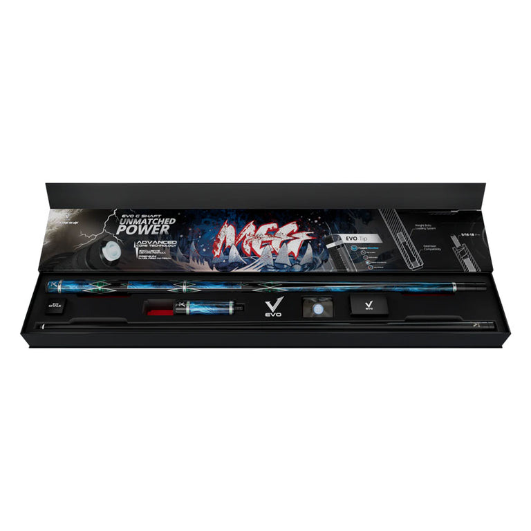 EVO MEG Abyss Blade No Wrap Pool Cue Maxbing Edition