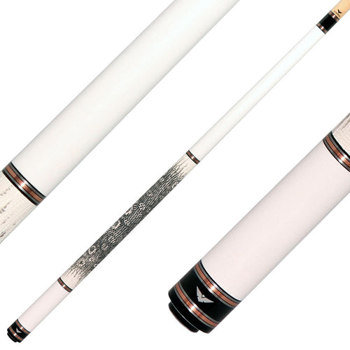 Cueroc CR-N02 Galaxy 2 Pool Cue - White Colored Maple with Ring-tailed Lizard Wrap 1