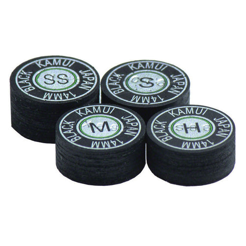 Kamui Black Laminated Leather Pool Cue Tips 1