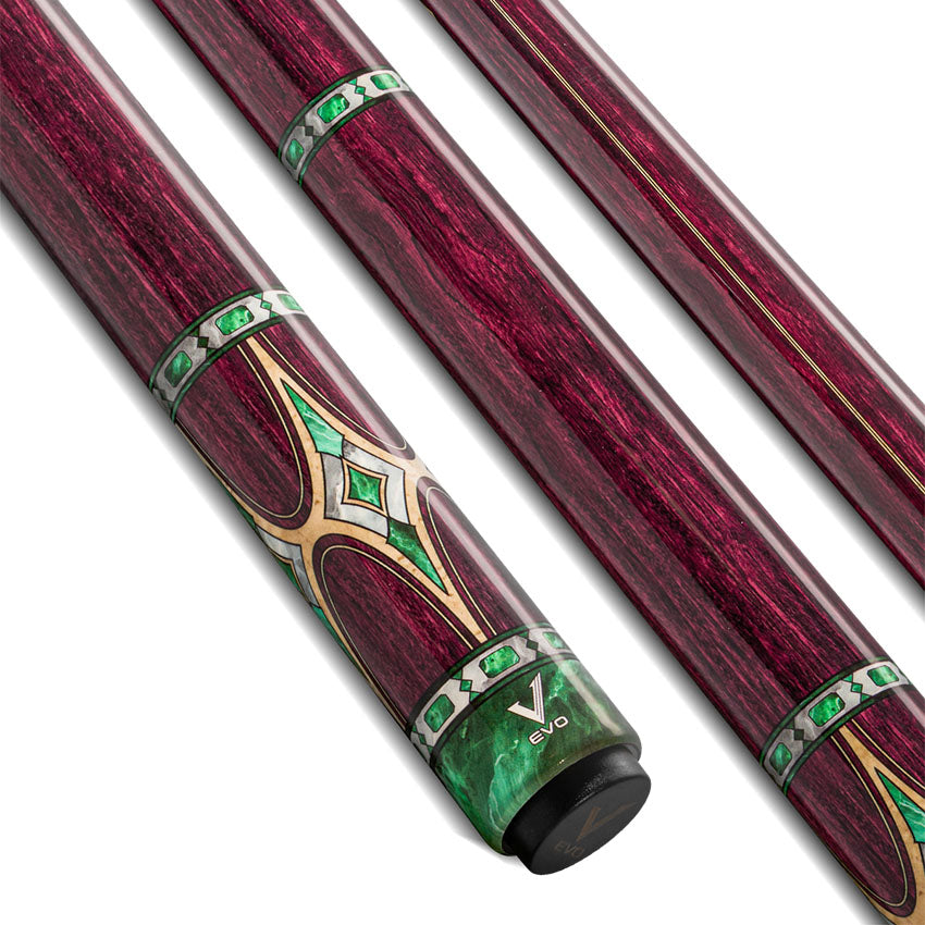 EVO Royale Garnet Crest No Wrap Pool Cue