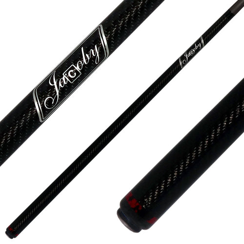 Jacoby CPCRD Game Changer Series Carbon with Blood Jasper Ring Play Cue with 12.70mm Jacoby Black V4 Carbon Fiber Shaft 1