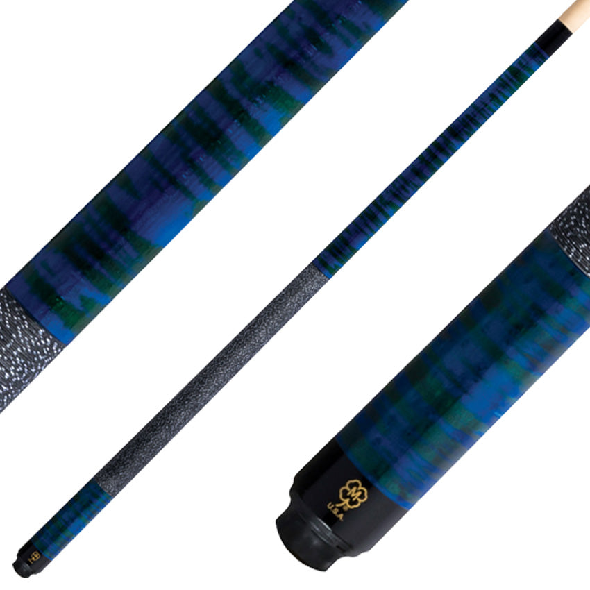 McDermott GS08 GS Series Pool Cue - Blue / Green Washed Maple with Irish Linen Wrap