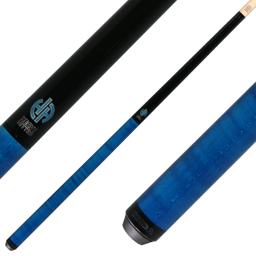 KODA Blue Stained Curly Maple Heavy Hitter Break/Jump Cue