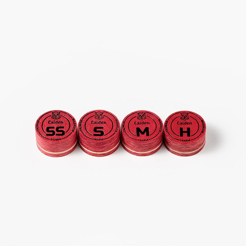 Caiden Warrior Pool Cue Tips - Red