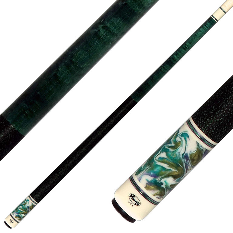 Viking SmartShops Series Teal Stained Maple with Frost Meadow Pearl Sleeve Cue of the Month -