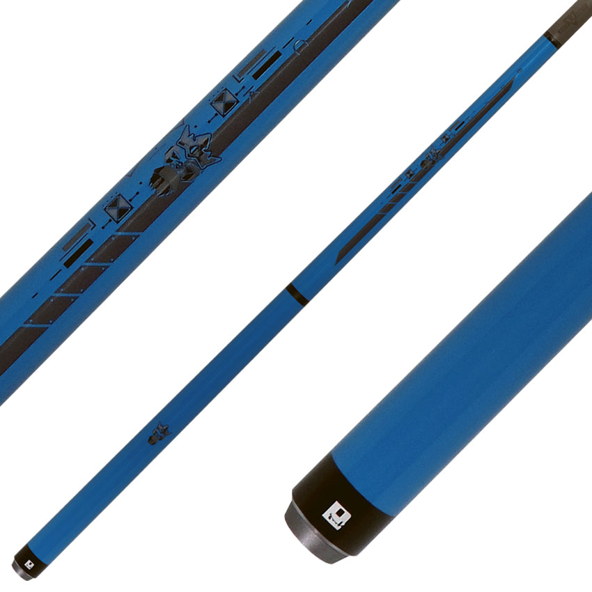 Little Monster LMBRKJMPNWBLEGG Blue Egg No Wrap Break/Jump Cue with Carbon Fiber Shaft