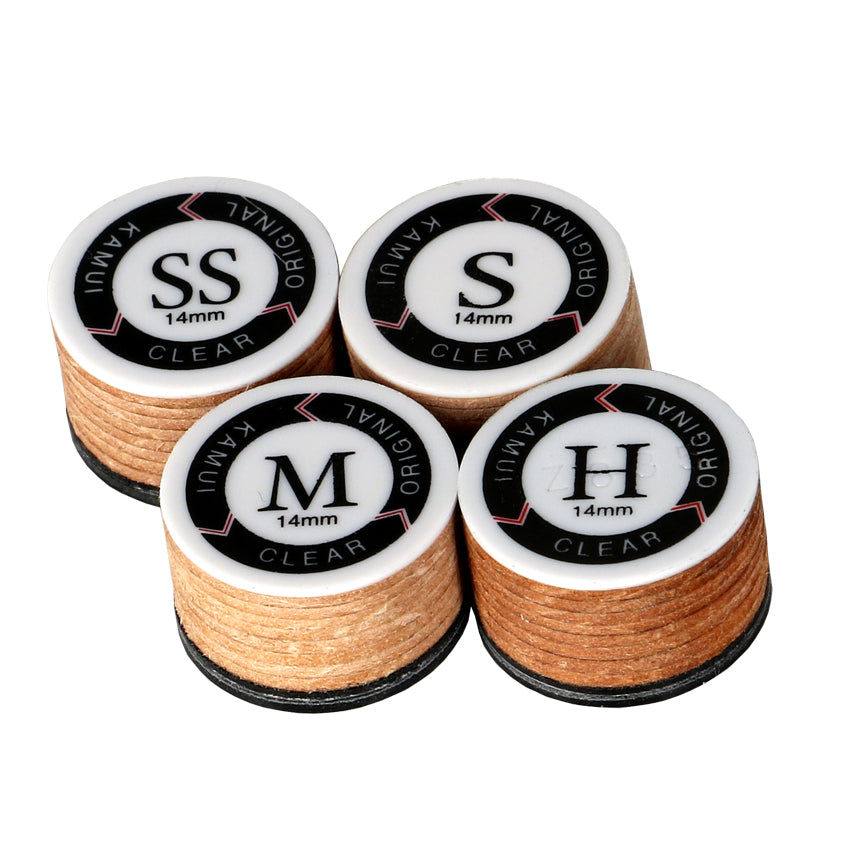 Kamui Clear Tan Laminated Leather Pool Cue Tips