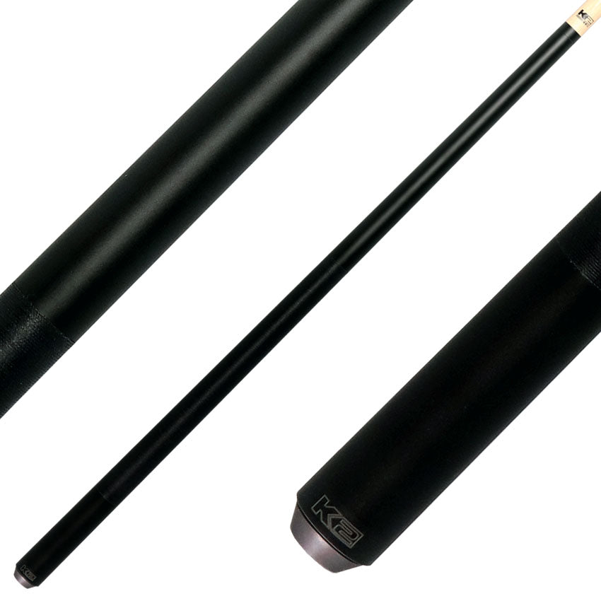 K2 KL106 Matte Black Pool Cue with 12.50mm K2 LD Shaft
