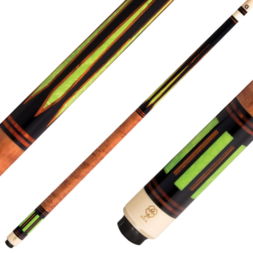 McDermott G807 G Series No Wrap Pool Cue - Light Cherry-Stained Maple with Juma Gem Points