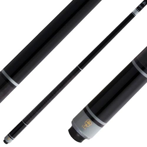 McDermott SL10 Select Series No Wrap Cue - Black and Gray Maple with Defy Shaft 1