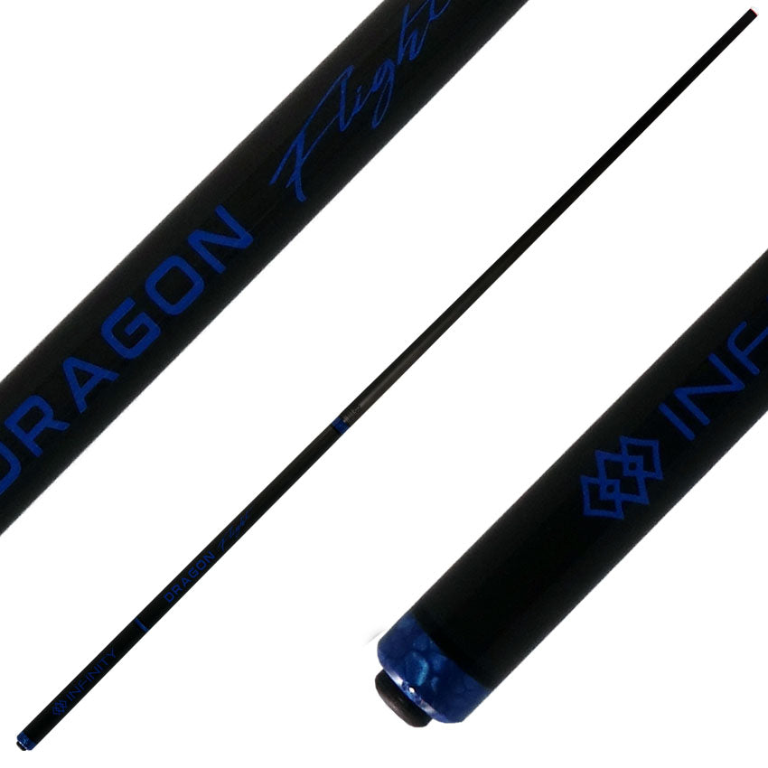 Infinity INDFBL Dragon Flight Carbon Fiber Long Jump Cue - Blue