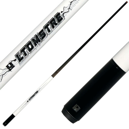 Little Monster LMJC3PWH 3 Piece Jump Cue with Carbon Fiber Shaft - Electro-Optic White 1