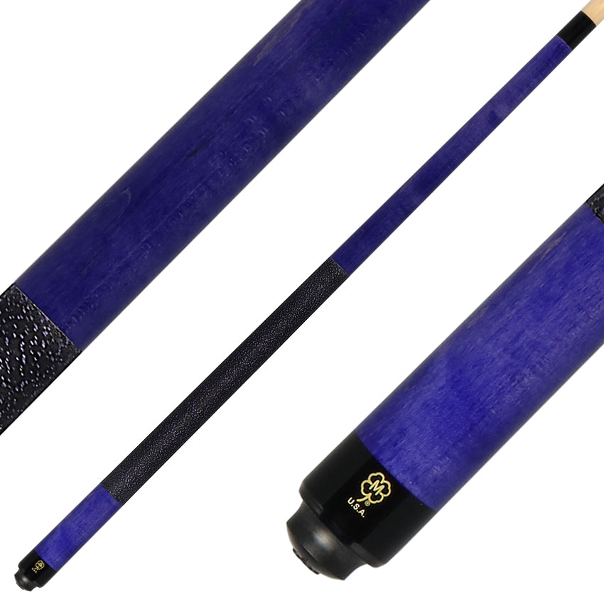 McDermott GS14 GS Series Pool Cue - Purple-Stained Michigan Maple with Irish Linen Wrap